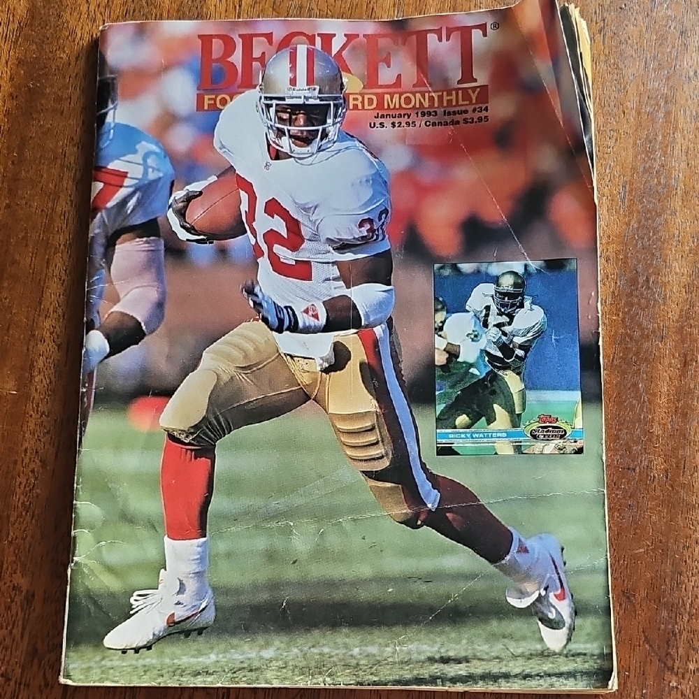 January 1993 Beckett Football Card Monthly Magazine Tote I